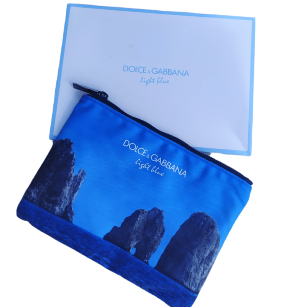 Dolce & Gabbana, Light Blue, Toiletry, GWP Textile Pouch, Blue - For Women