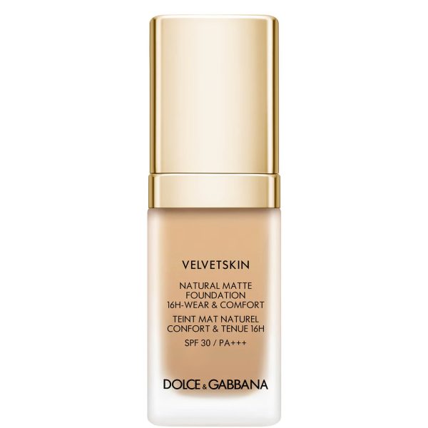 Dolce & Gabbana, Velvetskin, Matte, Liquid Foundation, 390, SPF 30, 30 ml - For Women