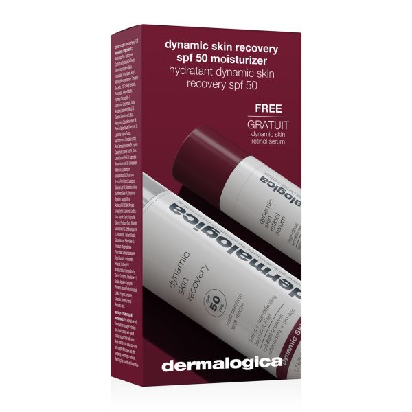 Dynamic Skin Recovery Set Dermalogica: Dynamic Skin, Retinol, Anti-Wrinkle, Serum, For Face, SPF 50, 50 ml + Dynamic Skin, Retinol, Anti-Wrinkle, Serum, For Face, 10 ml - Unisex