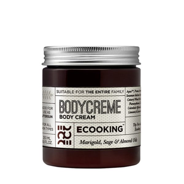 Ecooking, BodyCreme, Almond Oil, Moisturizing, Body Cream, 250 ml - For Women