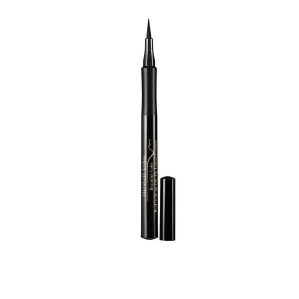 Elizabeth Arden, Beautiful Color, Waterproof, Bold Defining Felt Tip, Long Wearing, Liquid Eyeliner, 12, Seriously Black, 12 ml *Tester - For Women