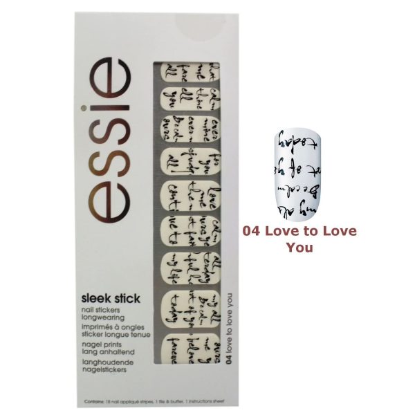 Essie, Sleek Stick, Nail Stickers, 04, Love To Love You - For Women