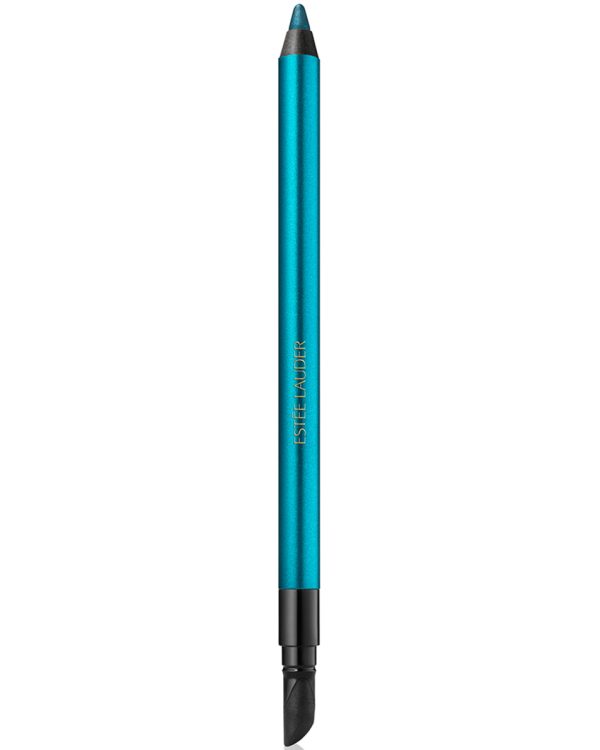 Estee Lauder, Double Wear 24H, Paraben-Free, Waterproof, Double-Ended, Long Lasting, Gel Pencil Eyeliner, Turquoise, 1.2 g - For Women