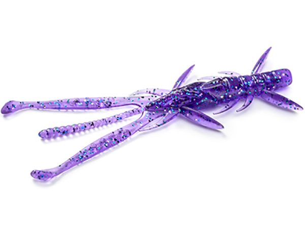 FishUp Shrimp 7.6cm #060 Dark Violet Peacock and Silver