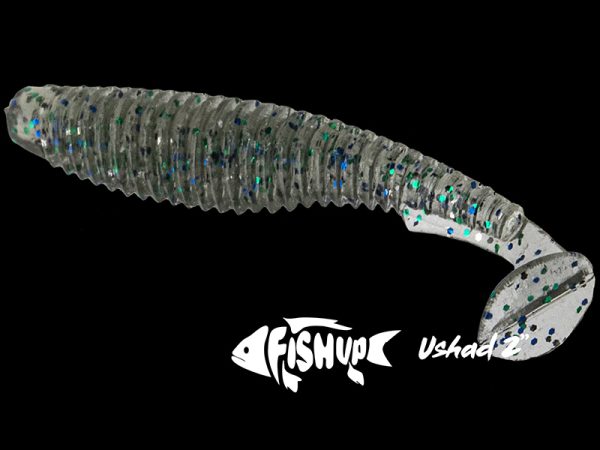 FishUp U-Shad 7cm #019 Motor Oil Red - imagine 4