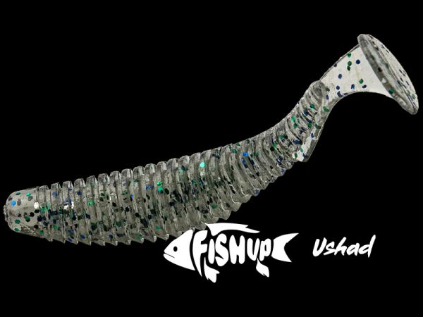 FishUp U-Shad 7cm #019 Motor Oil Red - imagine 5