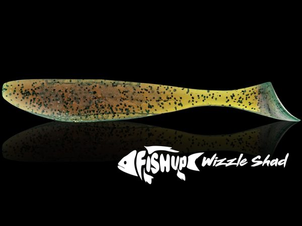 FishUp Wizzle Shad 8cm #019 Motor Oil Red - imagine 2