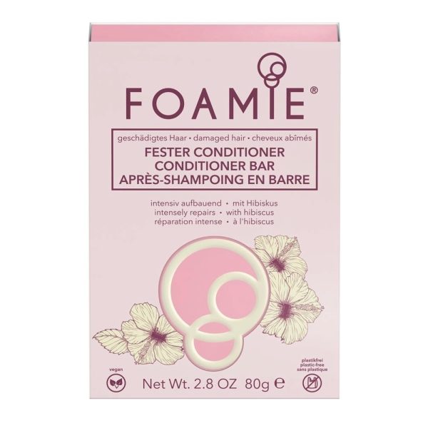 Foamie, Hibiscus, Hair Conditioner Bar, For Regeneration, 80 g - Unisex