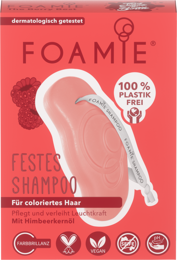 Foamie, The Berry Best, Hair Shampoo Bar, For Colour Protection, 80 g - Unisex