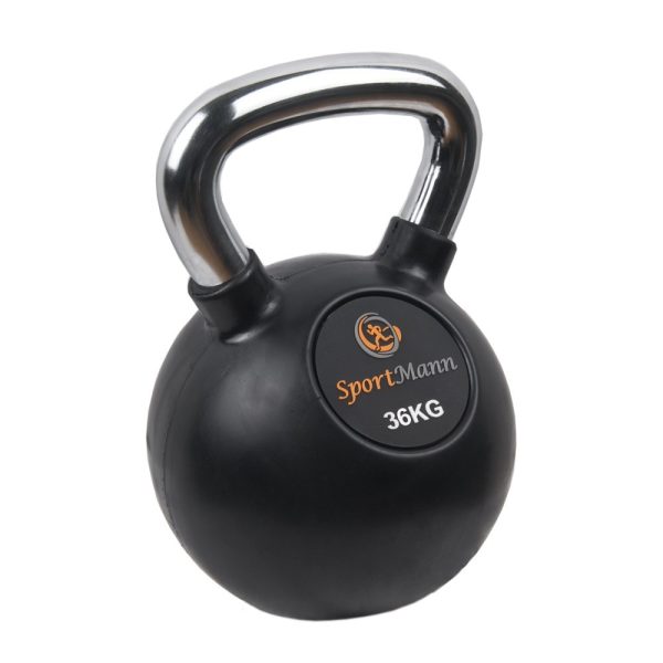 Gantera Kettlebell cauciucata 36kg Sportmann - imagine 2