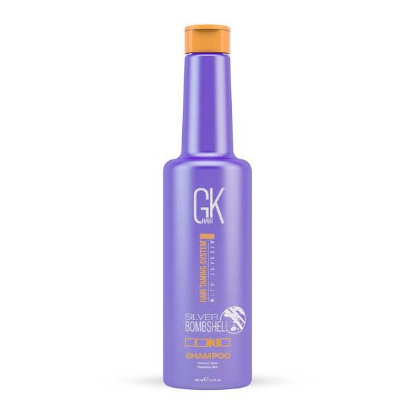 Global Keratin, Silver Bombshell, Hair Shampoo, For Neutralisation Of Yellow Tones, 280 ml - For Women