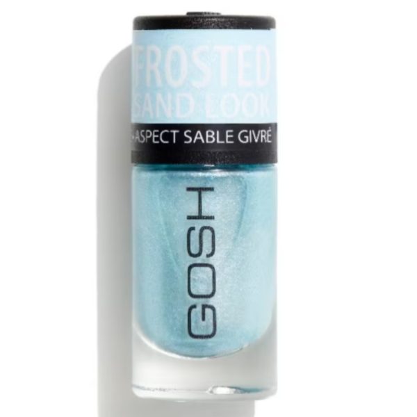 Gosh, Glittery, Matt Finish, Nail Polish, 06, Frosted Soft Blue, 8 ml - For Women