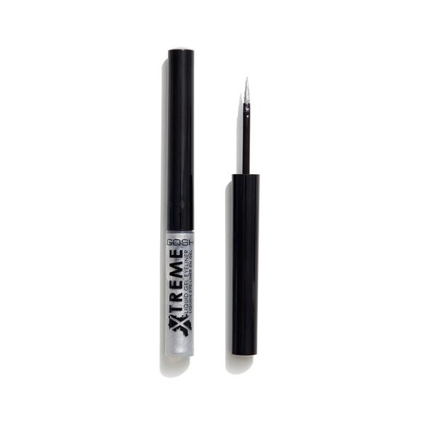 Gosh, Xtreme, Waterproof, Liquid Eyeliner, 004, Silver, 1.7 ml *Tester - For Women