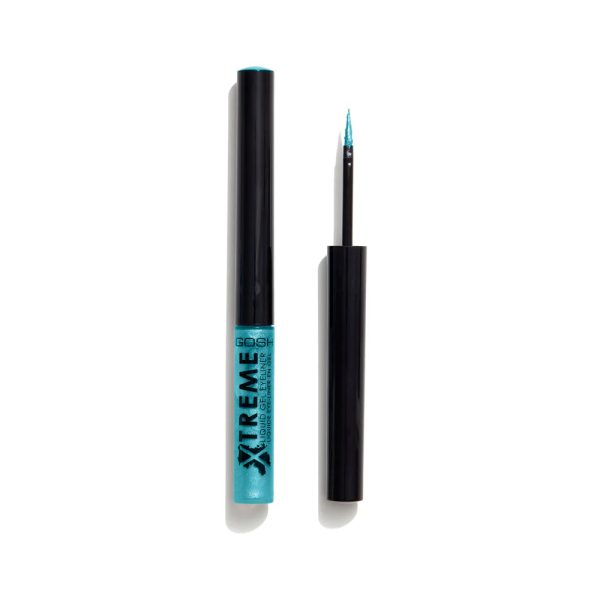 Gosh, Xtreme, Waterproof, Liquid Eyeliner, 009, Turquoise, 1.7 ml *Tester - For Women