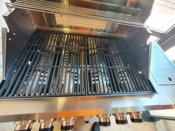 Gratar pe gaz din inox ALL GRILL Allrounder L 100304, cu 4.1 arzatoare si arzator ceramic pentru rotisor - imagine 5