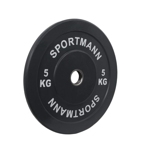 Greutate Cauciuc Bumper Plate SPORTMANN - 5 kg / 51 mm - imagine 2