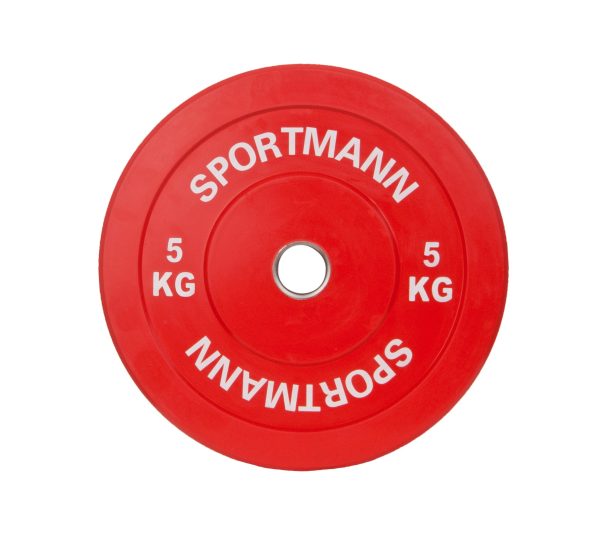 Greutate Cauciuc Bumper Plate SPORTMANN - 5 kg / 51 mm - imagine 3