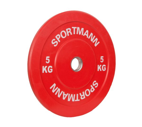 Greutate Cauciuc Bumper Plate SPORTMANN - 5 kg / 51 mm - imagine 4