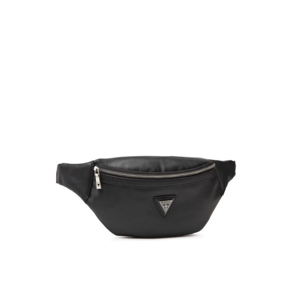 Guess, Certosa, Synthetic Leather, Textile Fanny Pack, hmcrts p1330, Black, 28 x 14 x 8 cm, For Men - For Men