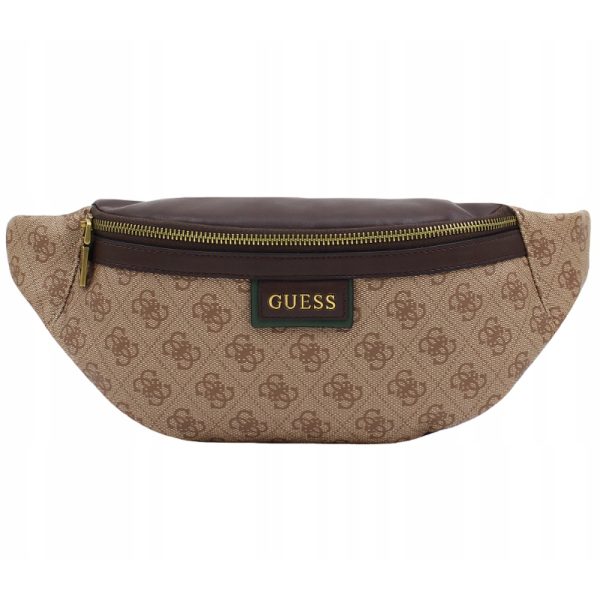 Guess, Vezzola, Textile Fanny Pack, Belt, Brown, For Women - For Women