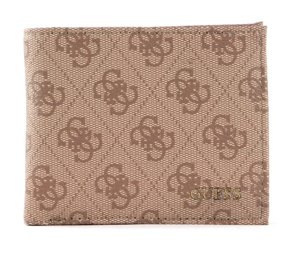 Guess, Vezzola, Textile Wallet, Coin Holder, Brown, Unisex - Unisex