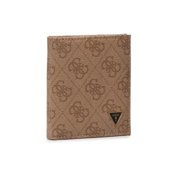 Guess, Vezzola, Textile Wallet, Small Billfold, SMVZLALEA22, Brown, For Men - For Men