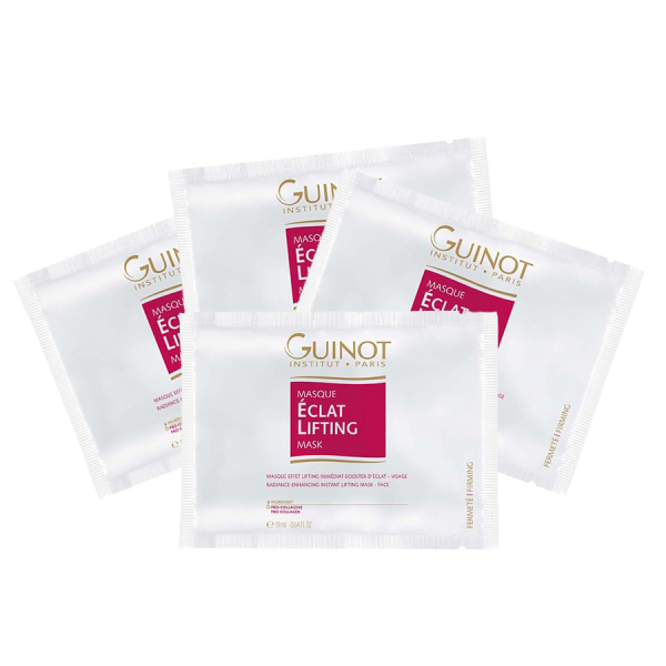 Set, Guinot, Eclat, Vitamin C, Lifting, Night, Cream Mask, For Face, 4 pcs, 19 ml - For Women