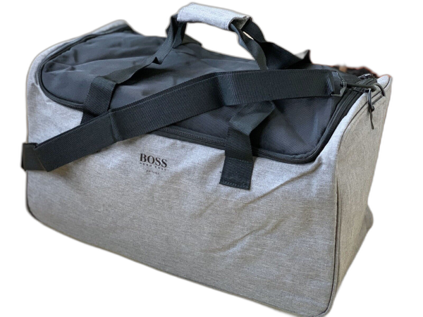 Hugo Boss, Hugo Boss, Polyester, Textile Bag, Gym, Grey, For Men - For Men