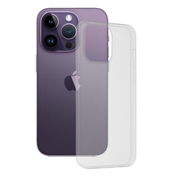 Husa Clear Silicone pentru iPhone 14 Pro Max, Transparent