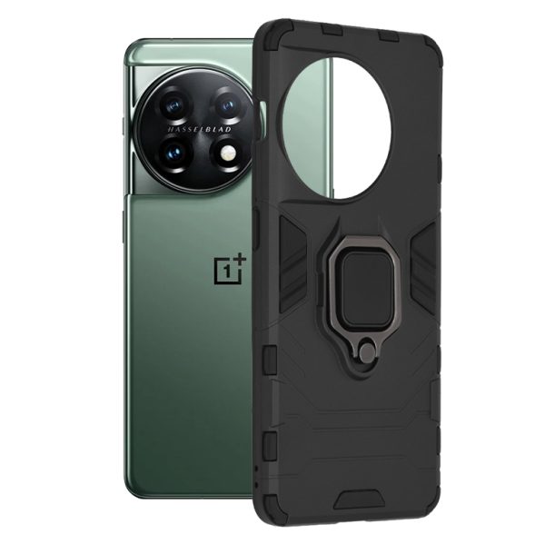 Husa OnePlus 11, Techsuit Shield Ring, Negru