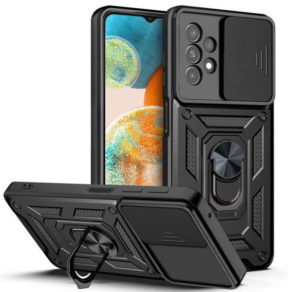 Husa Samsung Galaxy A23 4G A23 5G cu protectie camera Techsuit CamShield Series, Negru