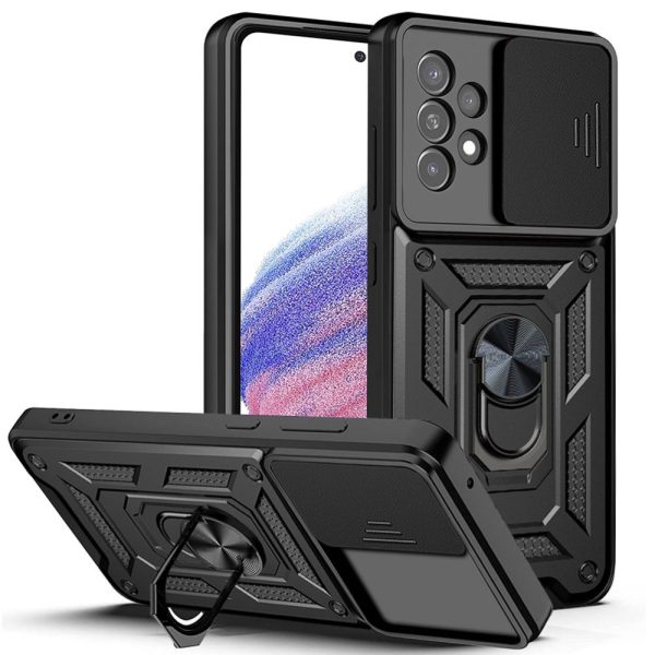 Husa Samsung Galaxy A53 5G cu protectie camera Techsuit CamShield Series, Negru