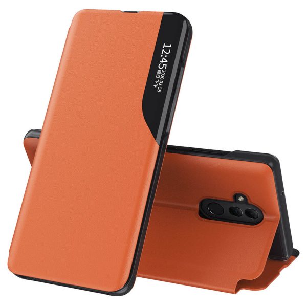 Husa tip carte Huawei Mate 20 Lite, eFold Book View, Orange