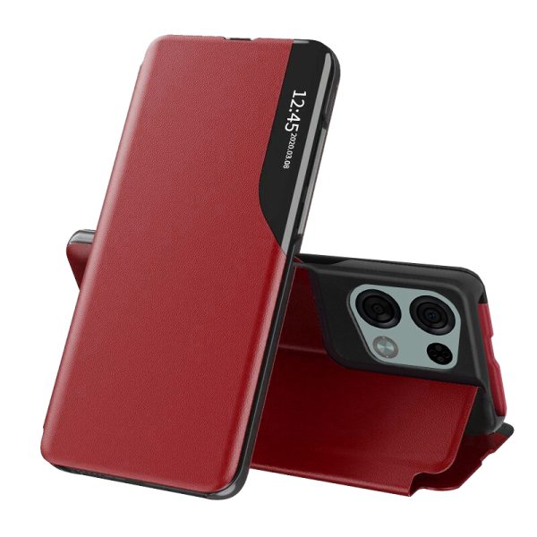 Husa tip carte Oppo Reno8 Pro, eFold Book View, Red