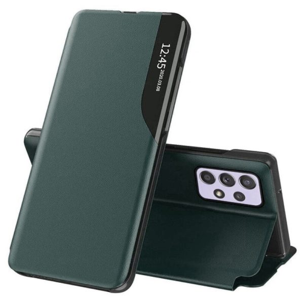 Husa tip carte Samsung Galaxy A23 4G, eFold Book View, Dark Green