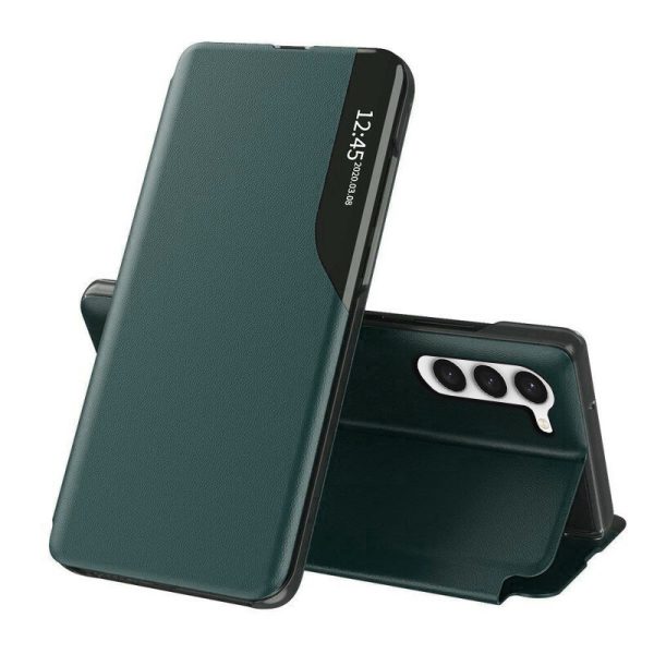 Husa tip carte Samsung Galaxy S23, eFold Book View, Dark Green