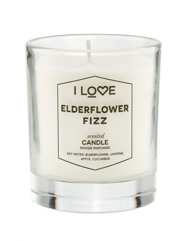 I Love, Elderflower Fizz, Raspberry, Scented Candle, 160 g - Unisex