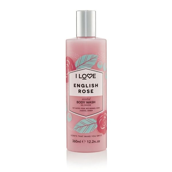 I Love, English Rose, Hydrating, Shower Gel, 360 ml - Unisex