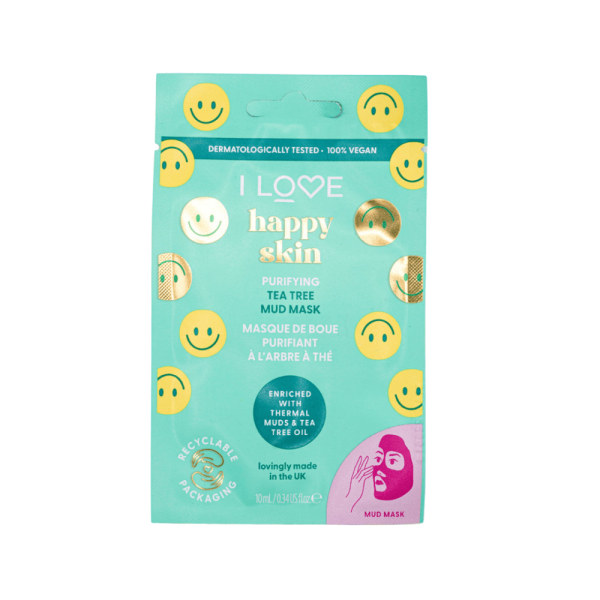 I Love, Happy Skin, Purifying, Sheet Mask, For Face, 10 ml - For Women