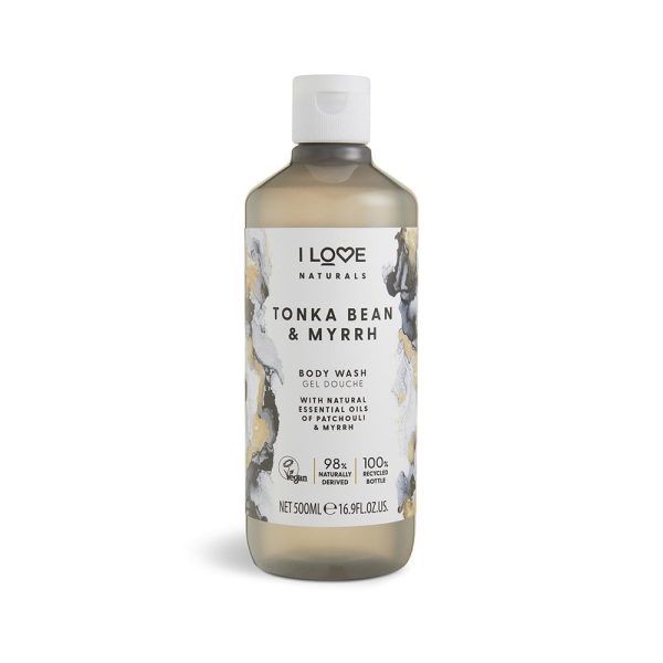 I Love, Naturals Collection, Hydrating, Tonka Bean & Myrrh, Body Wash, 500 ml - Unisex