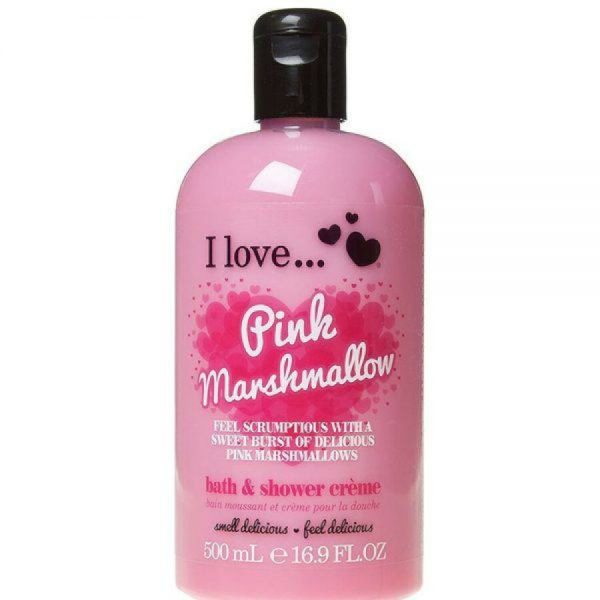 I Love, Pink Marshmallow, Pro-Vitamin B5, Exotic Fruits, Cleansing and Hydrating, Shower Gel, For All Skin Types, 500 ml - For Women