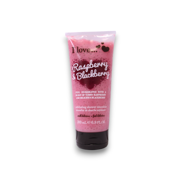 I Love, Raspberry & Blackberry, Exfoliating, Shower Gel, 200 ml - Unisex