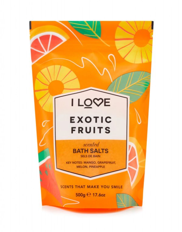 I Love, Signature Collection, Exotic Fruits, Bath Salt, 500 g - Unisex