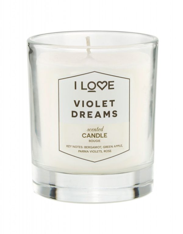 I Love, Signature Collection, Bergamot, Green Apple, Parma Violets, Rose, Scented Candle, 160 g - Unisex