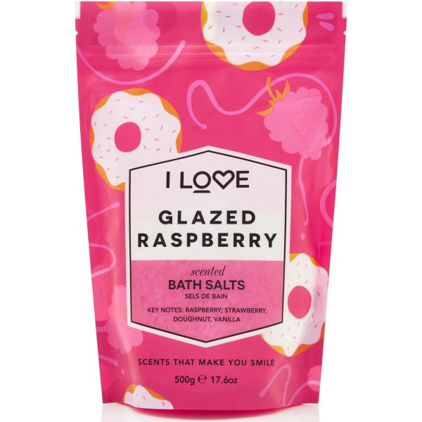 I Love, Signature Collection, Glazed Raspberry, Bath Salt, 500 g - Unisex