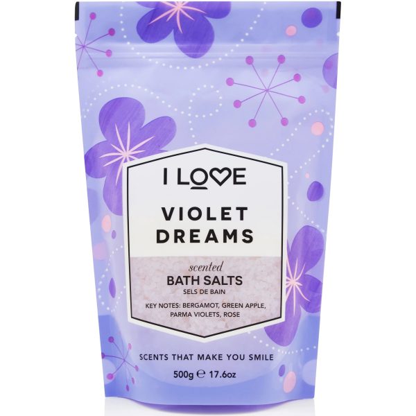 I Love, Signature Collection, Violet Dreams, Bath Salt, 500 g - Unisex