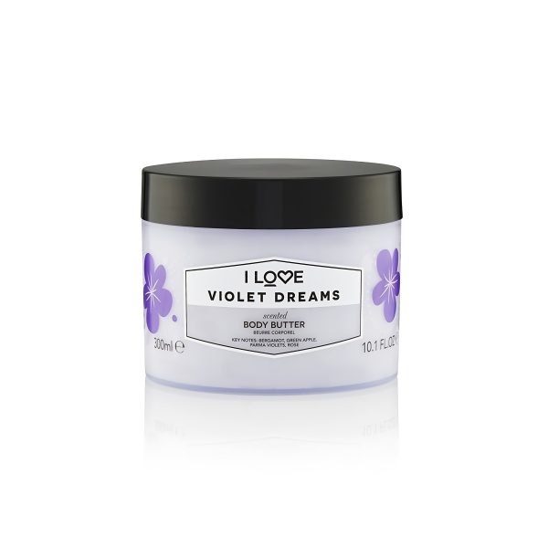 I Love, Signature Collection, Vegan, Hydrating, Violet Dreams, Body Butter, 330 ml - Unisex