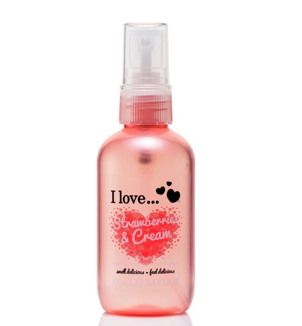 I Love, Strawberries & Cream, Scented Spray, For Women, 100 ml - For Women