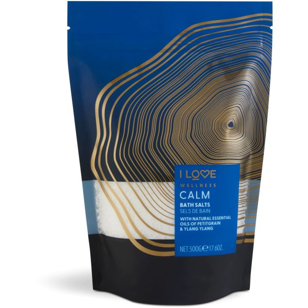 I Love, Wellness Calm, Essential Oils, Bath Salt, 500 g - Unisex