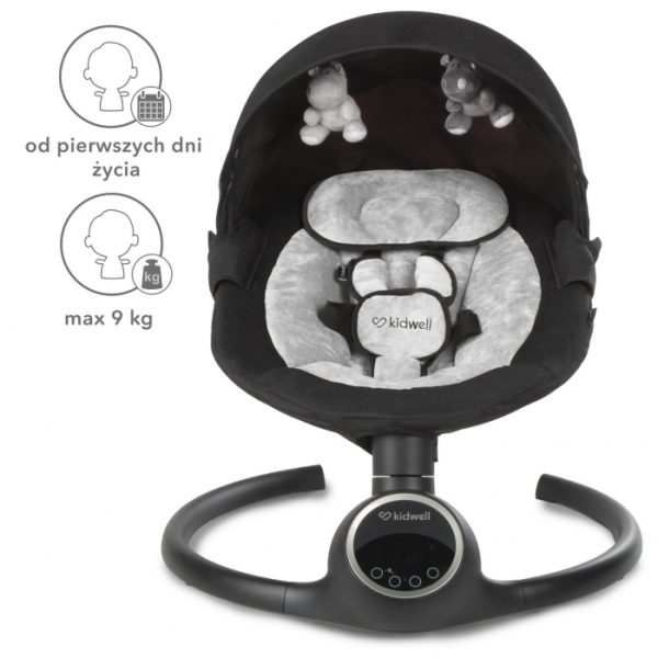 Leagan electric 2 in 1 Kidwell Reve - Black Silver - imagine 9